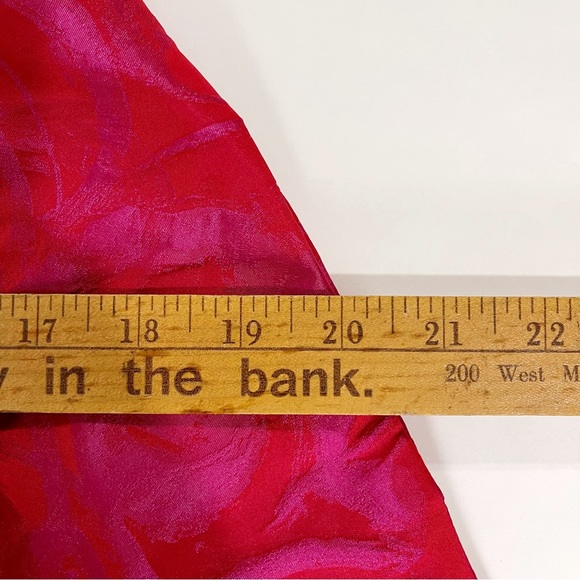 NWT THEIA Couture Cocktail Dress In Pink Red SIZE 6 $595 Style 881526 Barbiecore - Picture 12 of 14